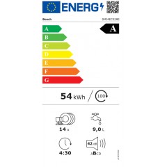 Bosch SMI4ECS28E Εντοιχιζόμενο Πλυντήριο Πιάτων με Wi-Fi για 14 Σερβίτσια Π59.8xY81.5εκ. Λευκό